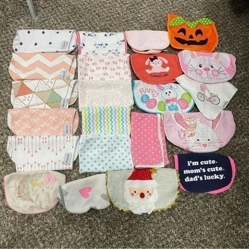Bib and burp cloth bundle